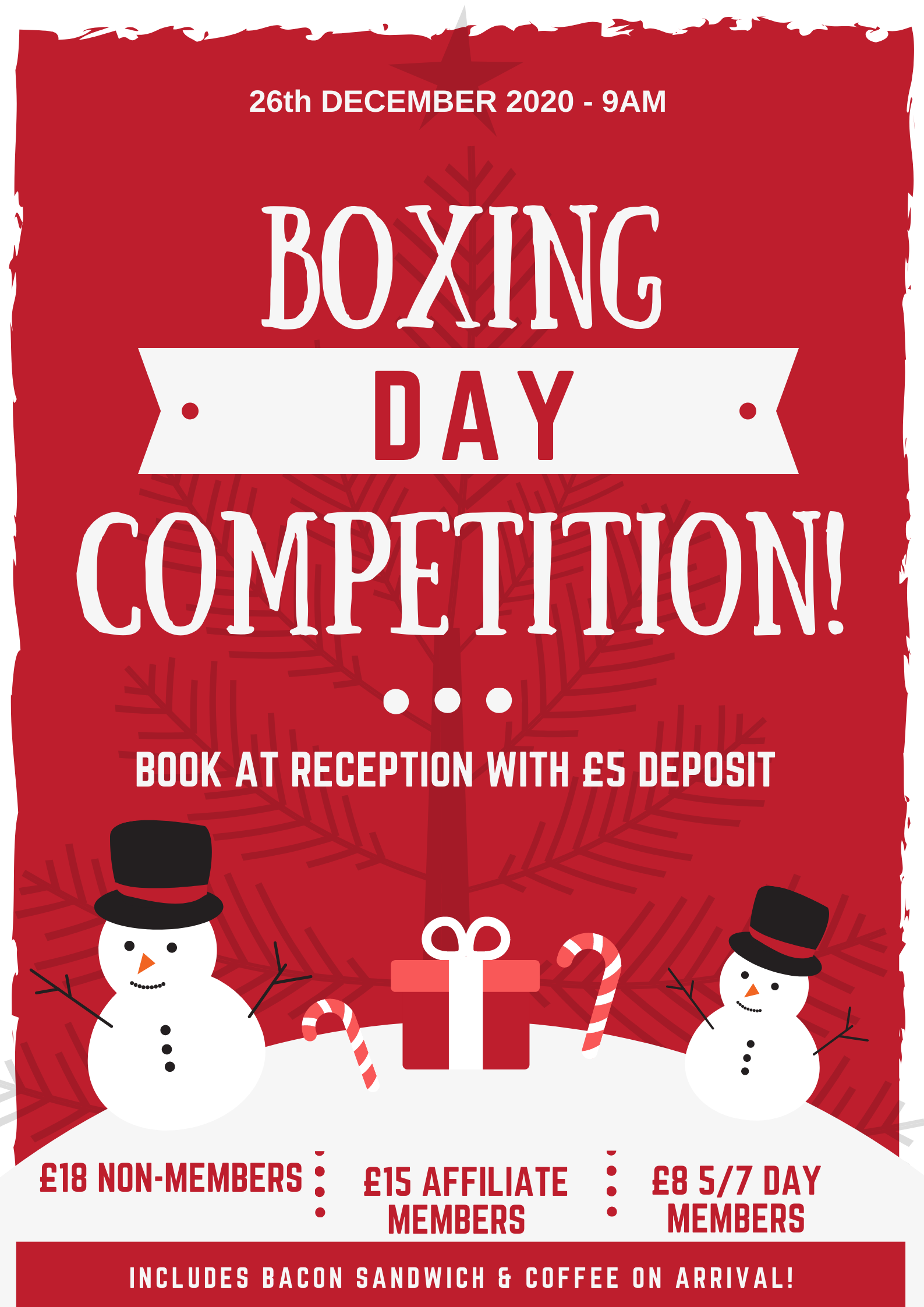 Boxing Day Competition Barlborough Links Golf Club