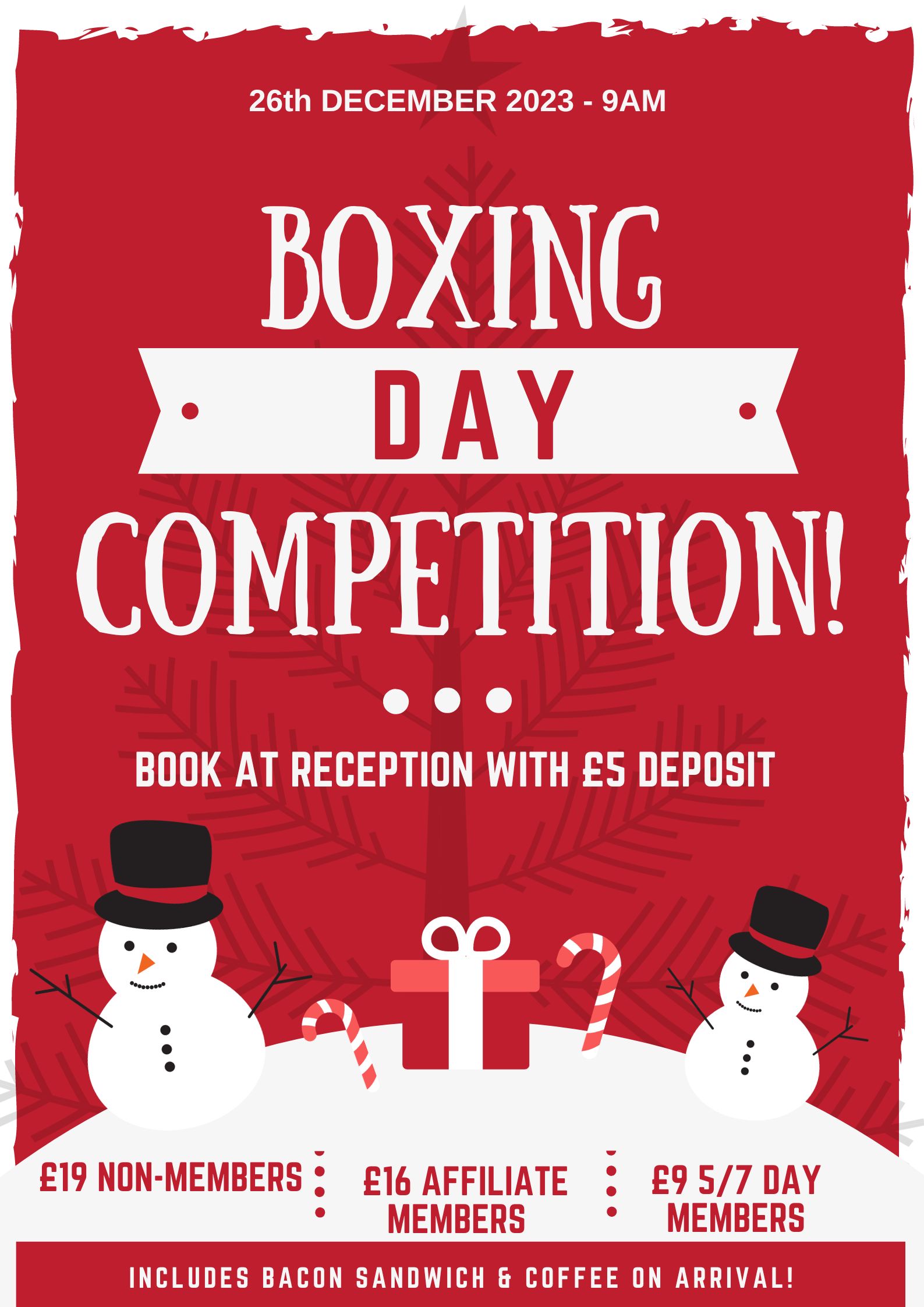 Barlborough Links Golf Club Boxing Day Competition